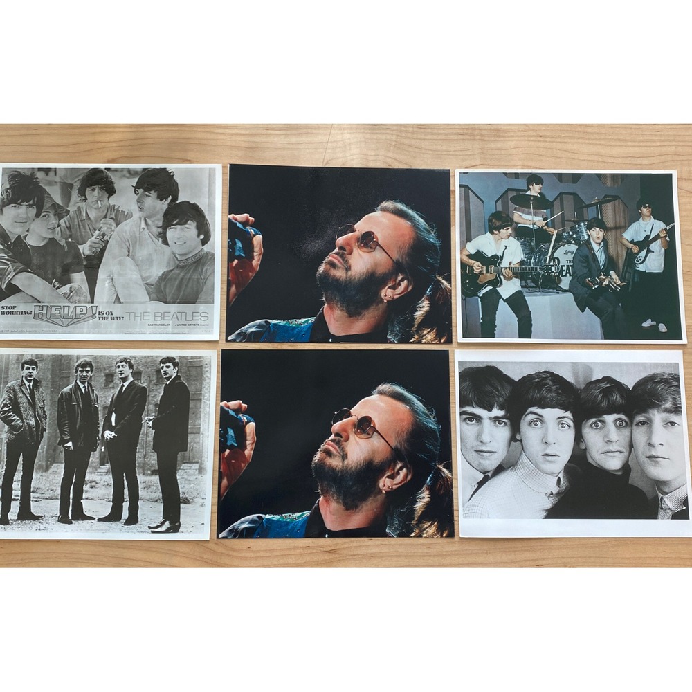 The Beatles Vintage Photos John Paul George Ringo 7.75x10 Photographs Set of 6
